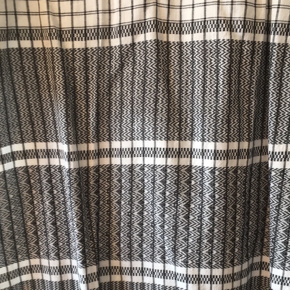 Aurelia Kurta XXL  Black White Pattern Indian Attire 100% Cotton - Picture 2 of 10